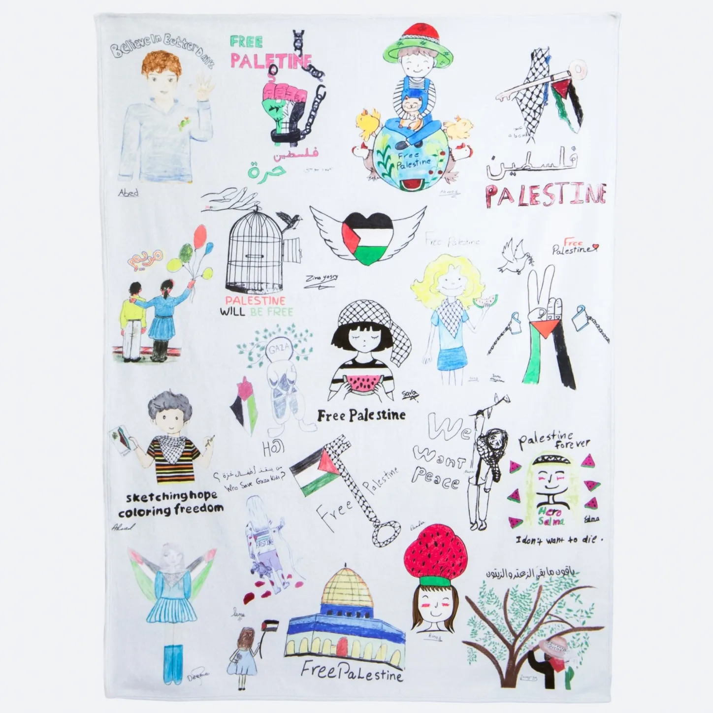 Children Of Art | Home*Wear The Peace Children Of Art Blanket