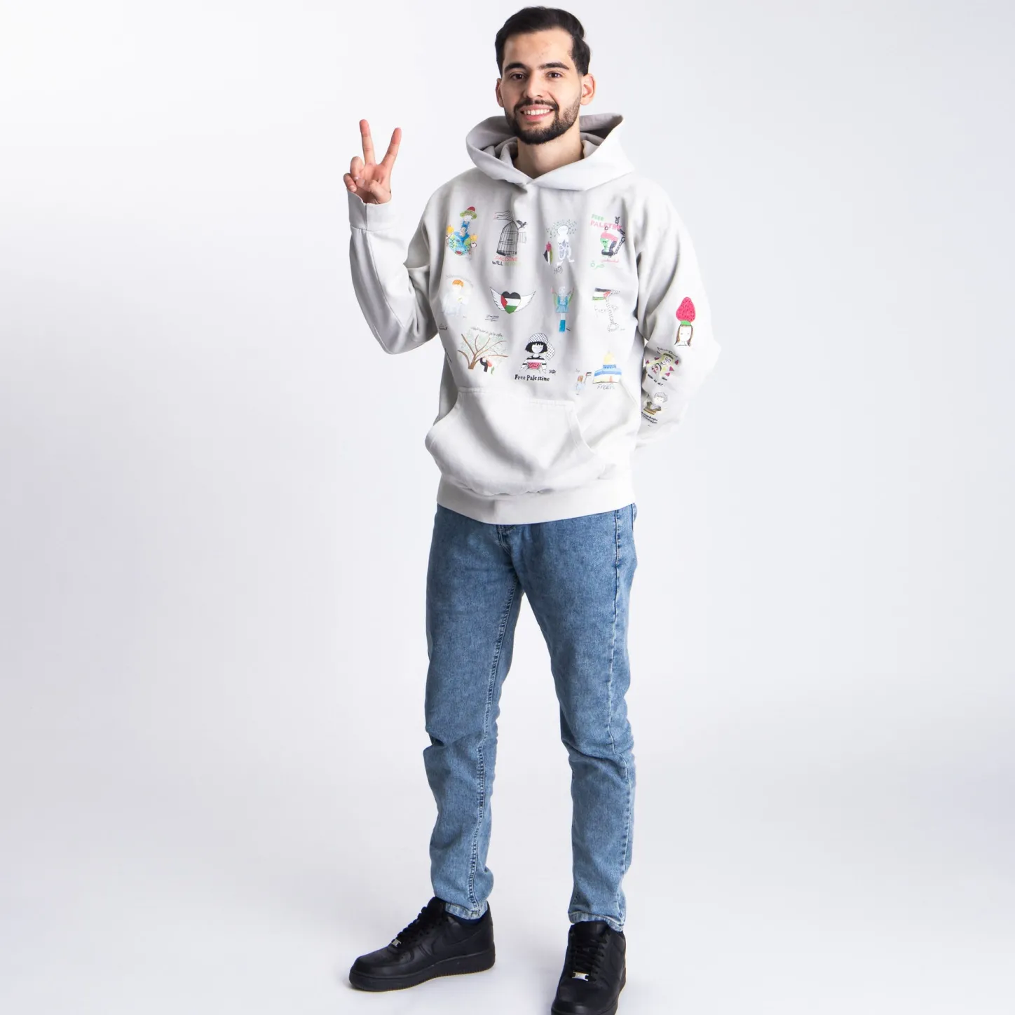 Hoodies & Crews | Children Of Art*Wear The Peace Children Of Art Heavyweight Hoodie