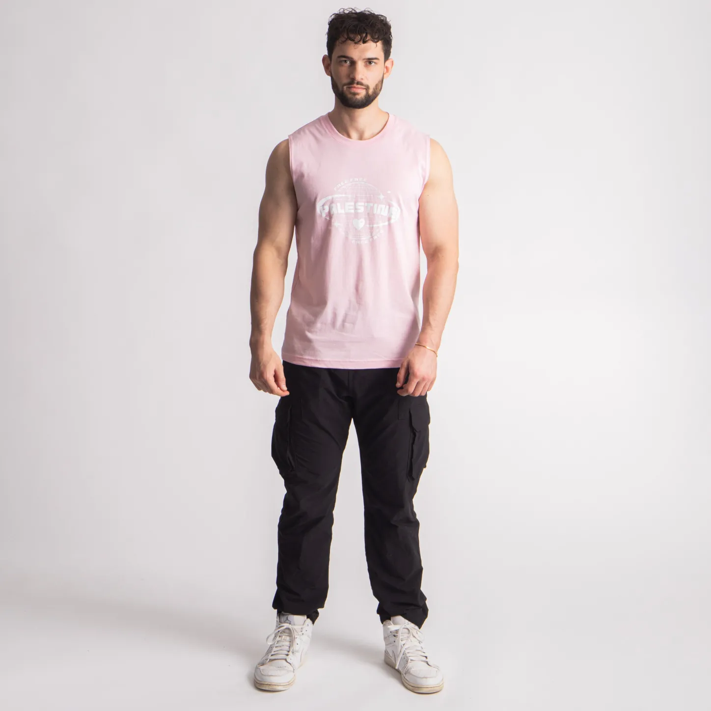 Tees*Wear The Peace Free Palestine Muscle Tank