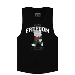 Tees*Wear The Peace Freedom Bear Muscle Tank