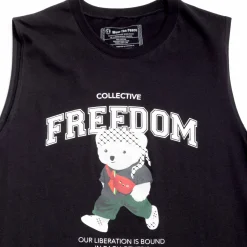 Tees*Wear The Peace Freedom Bear Muscle Tank