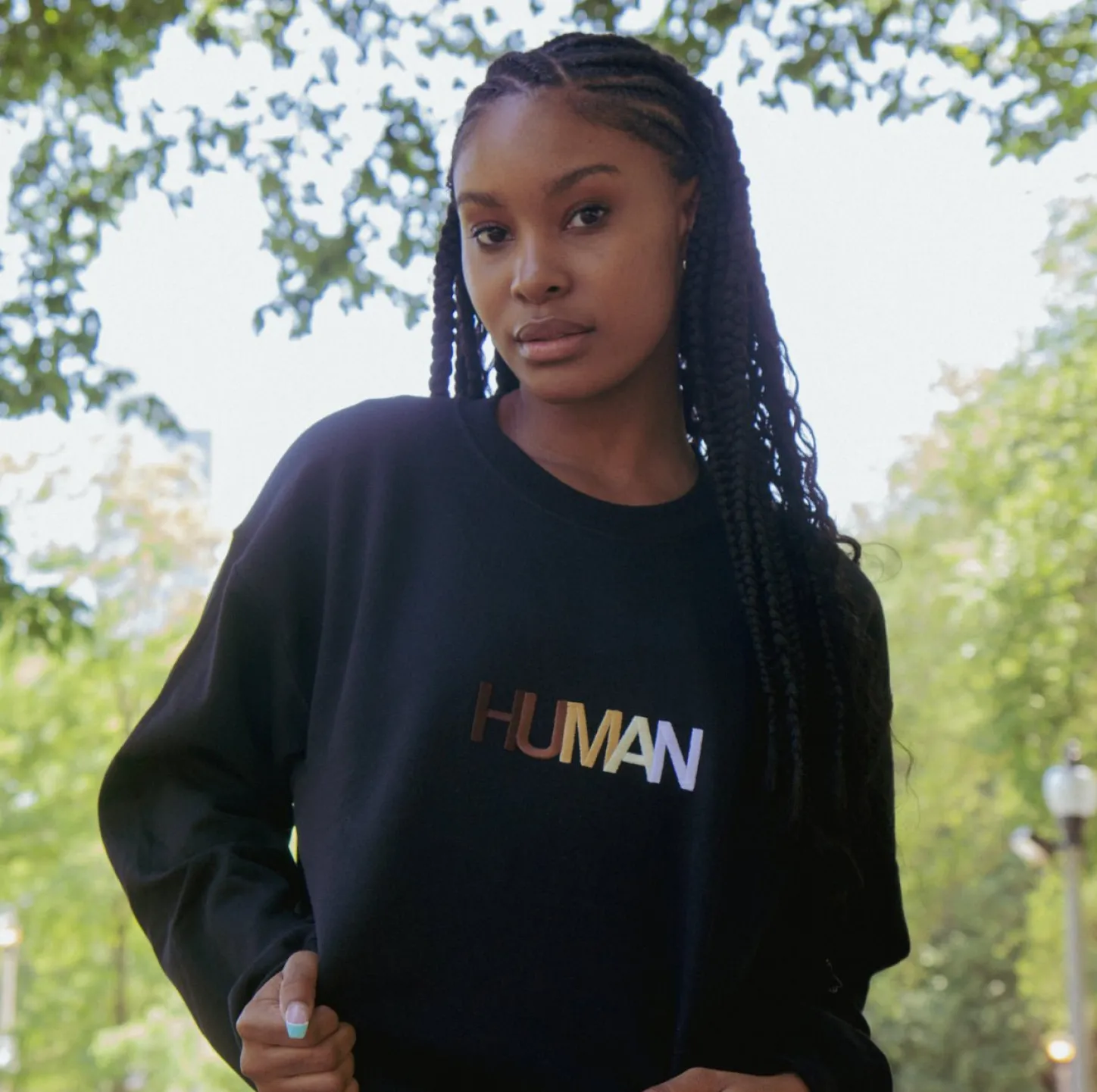 Best Sellers | Crewnecks*Wear The Peace Human Embroidered Crewneck