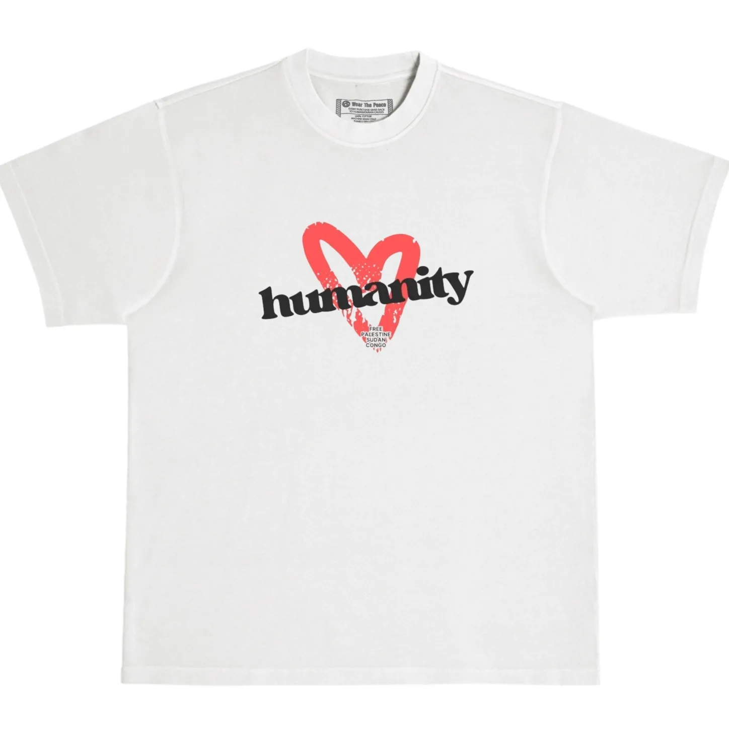 Tees | Tees*Wear The Peace Love Humanity Heavyweight Tee