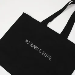 Gifts Under $30 | Tote Bags*Wear The Peace No Human Is Illegal Jumbo Tote Bag