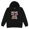 Hoodies*Wear The Peace None Of Us Are Free Zip-Up Hoodie