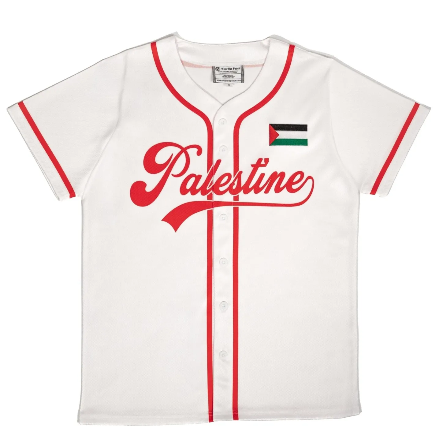 Tees | Best Sellers*Wear The Peace Palestine Baseball Home Jersey