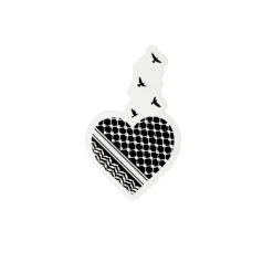 Pins & Accessories | Gifts Under $30*Wear The Peace Palestine Heart Sticker