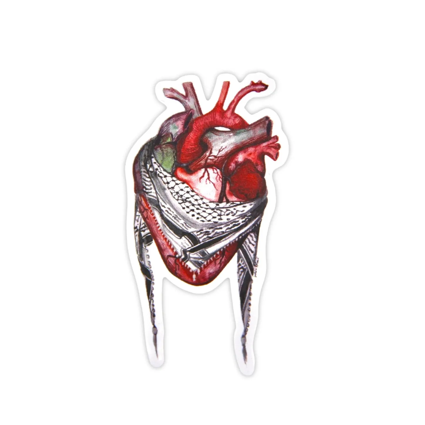 Pins & Accessories | Gifts Under $30*Wear The Peace Paliheart Sticker (Julia Mai Collab)