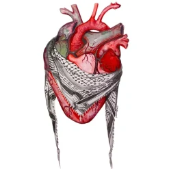 Pins & Accessories | Gifts Under $30*Wear The Peace Paliheart Sticker (Julia Mai Collab)