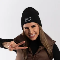 Gifts Under $30 | Caps & Beanies*Wear The Peace Peace And Love Embroidered Beanie