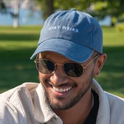 Gifts Under $30 | Caps & Beanies*Wear The Peace Stay Weird Cap DarkDenim