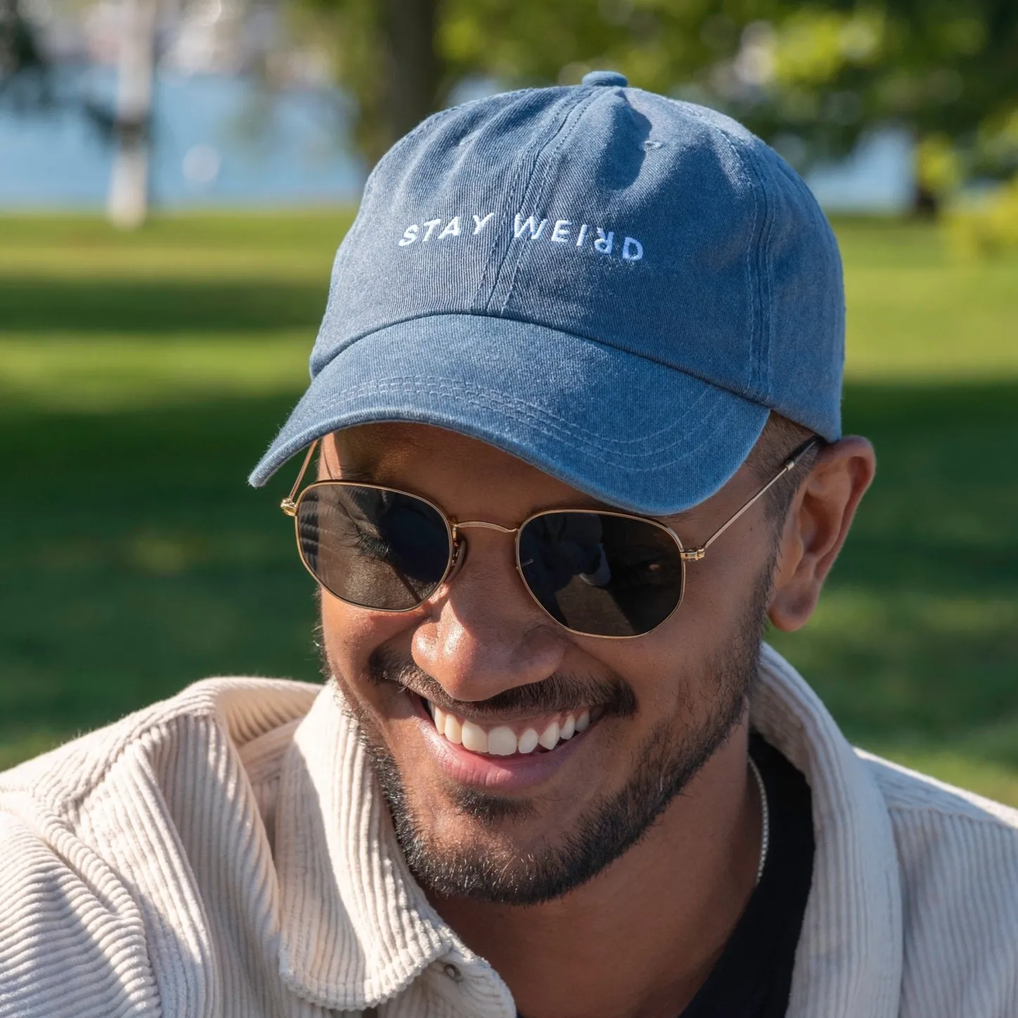 Gifts Under $30 | Caps & Beanies*Wear The Peace Stay Weird Cap DarkDenim