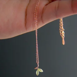 Pins & Accessories | Best Sellers*Wear The Peace The Olive Sterling Silver Necklace RoseGold