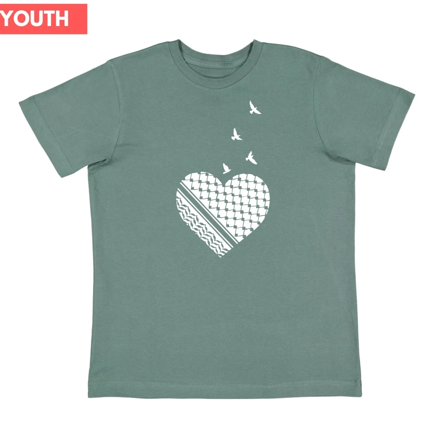 Tees | Gifts Under $30*Wear The Peace Youth Palestine Heart Tee